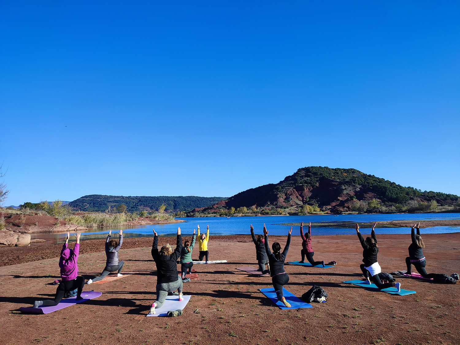 lac du salagou - randonnée yoga evenements