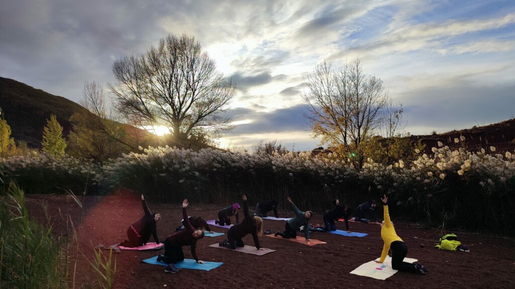 yoga séance - emoya salagou